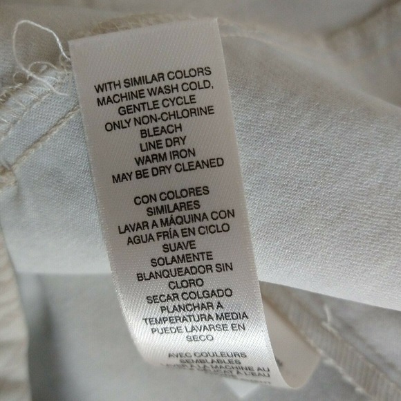 Chico's Lightweight Jacket Beige Palm Leaf Print Stretch Women's Large Button Up - Picture 9 of 10